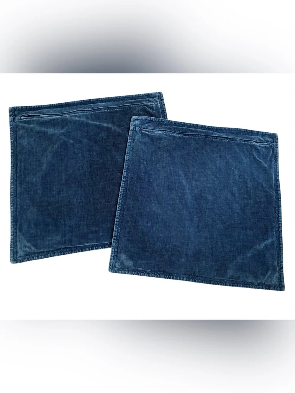 Set 2 Pottery Barn 24” Washed Velvet Pillow Covers